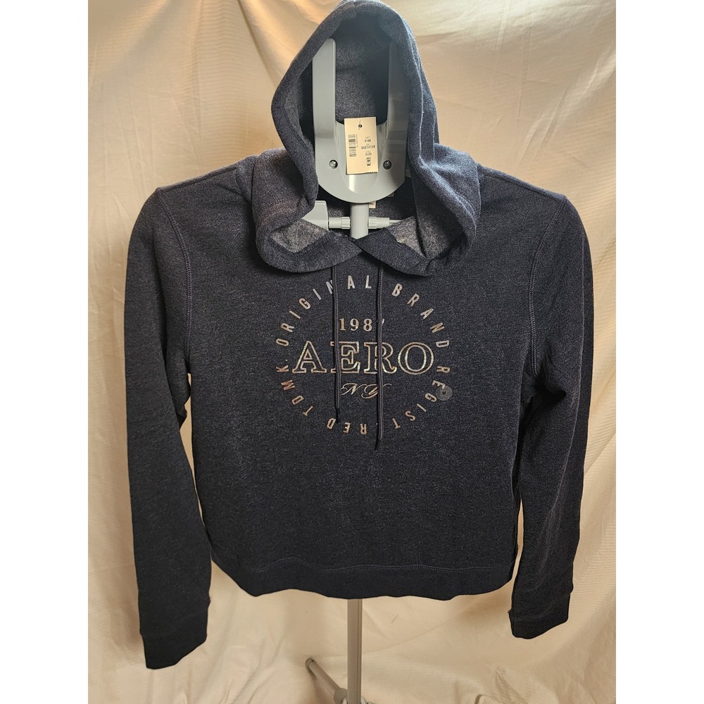Aeropostale Foil Graphic Pullover Hoodie Sweatshirt M NWT